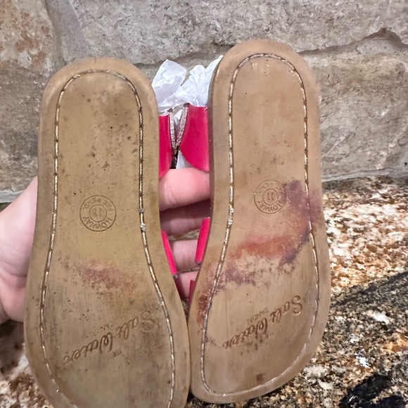 Girls Saltwater size 11 pink sandals. GUC - Picture 4 of 5